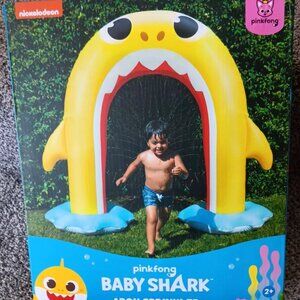 Nickelodeon Pinkfong Baby Shark Inflatable Arch Water Sprinkler 5ft Tall NEW